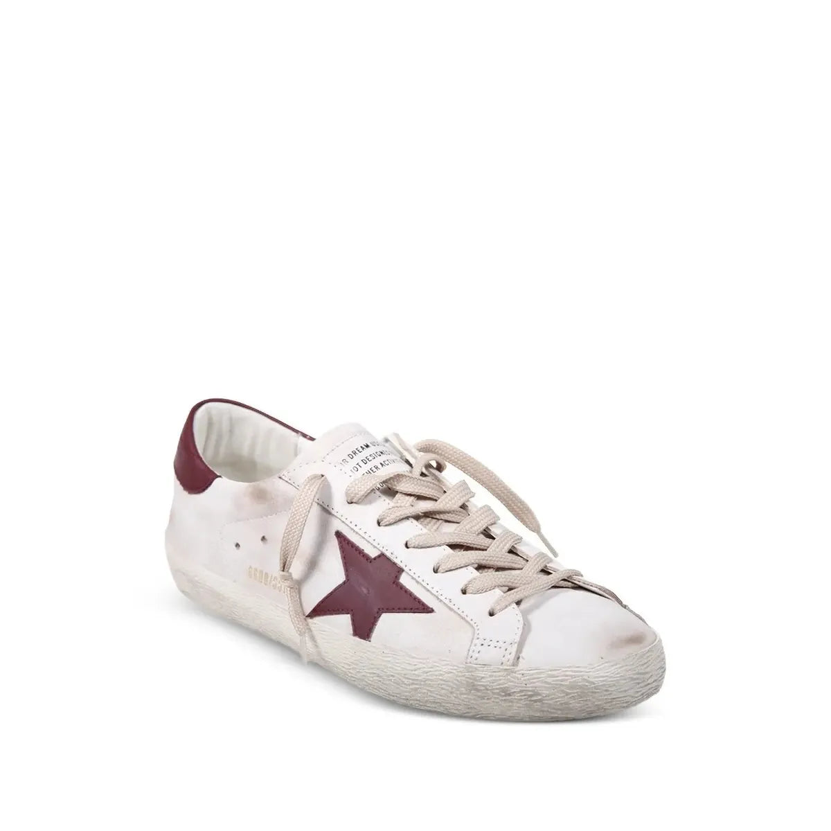 Golden Goose White/Red Super-Star Sneakers