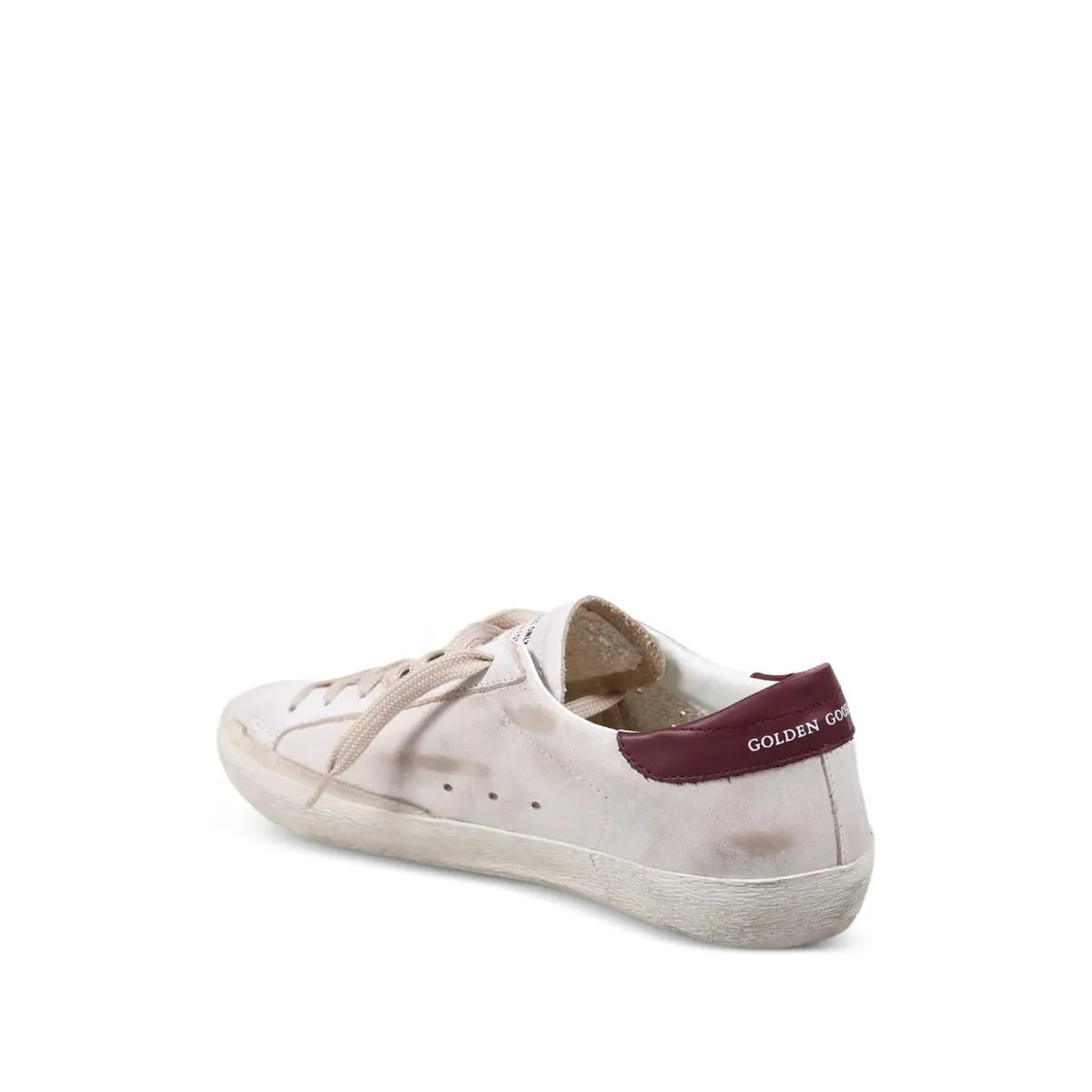 Golden Goose White/Red Super-Star Sneakers