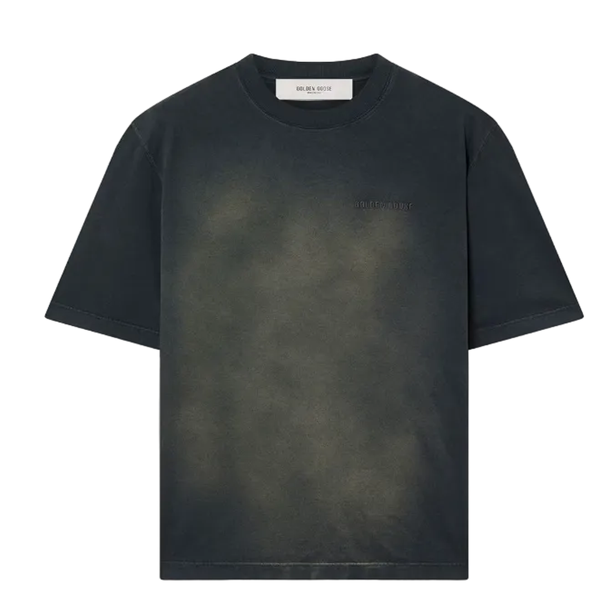 Golden Goose Cotton Jersey T-Shirt in Black with Embroidered Logo