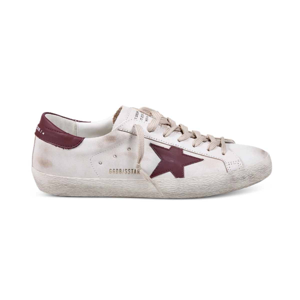 Golden Goose White/Red Super-Star Sneakers