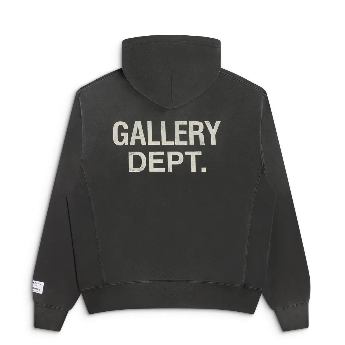 Gallery Dept Vintage Black Paint Logo Hoodie