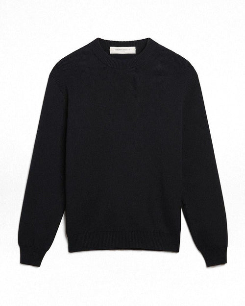 Golden Goose Logo Crew Neck Sweater in Blue
