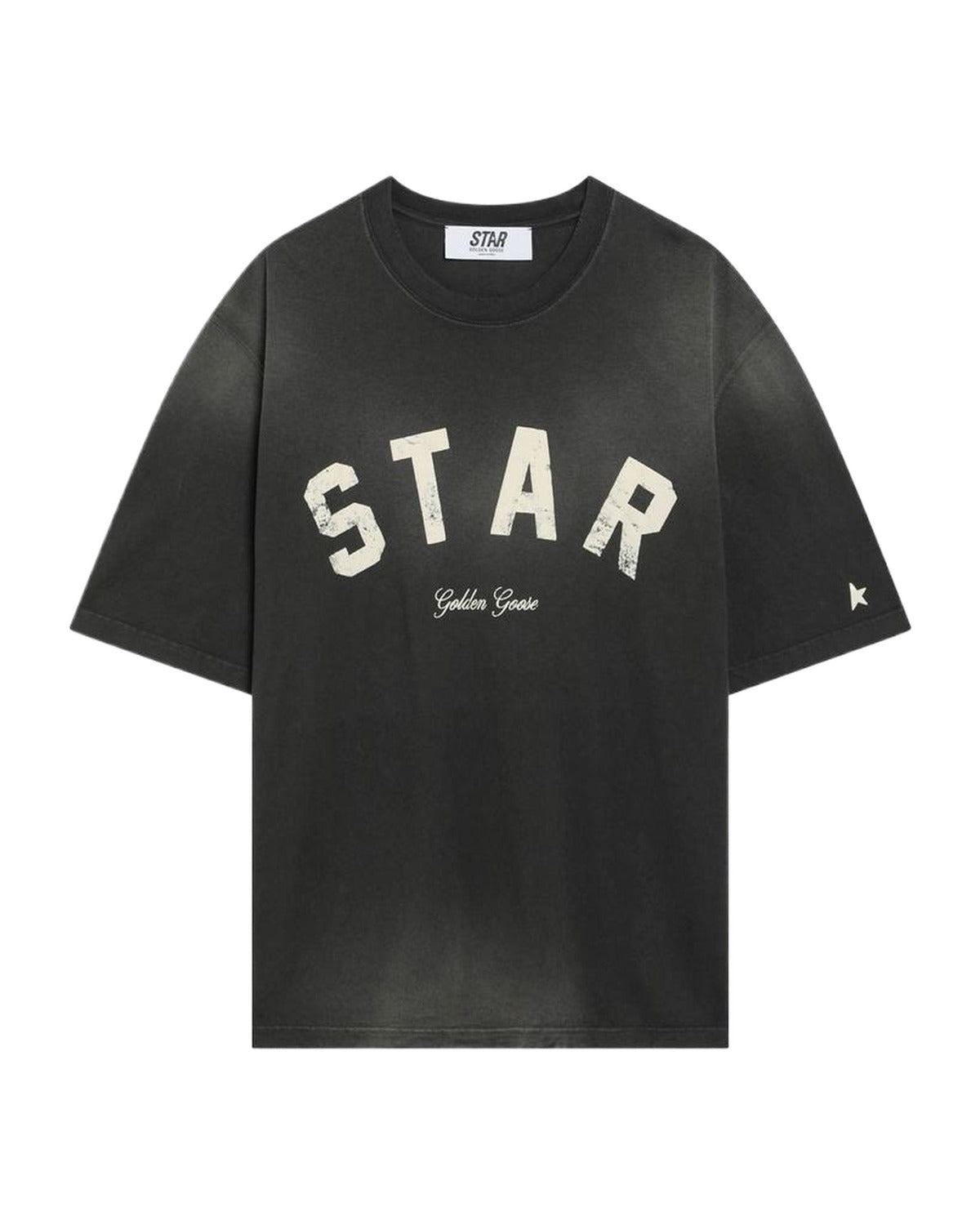 Golden Goose Star Relaxed T-Shirt in Black