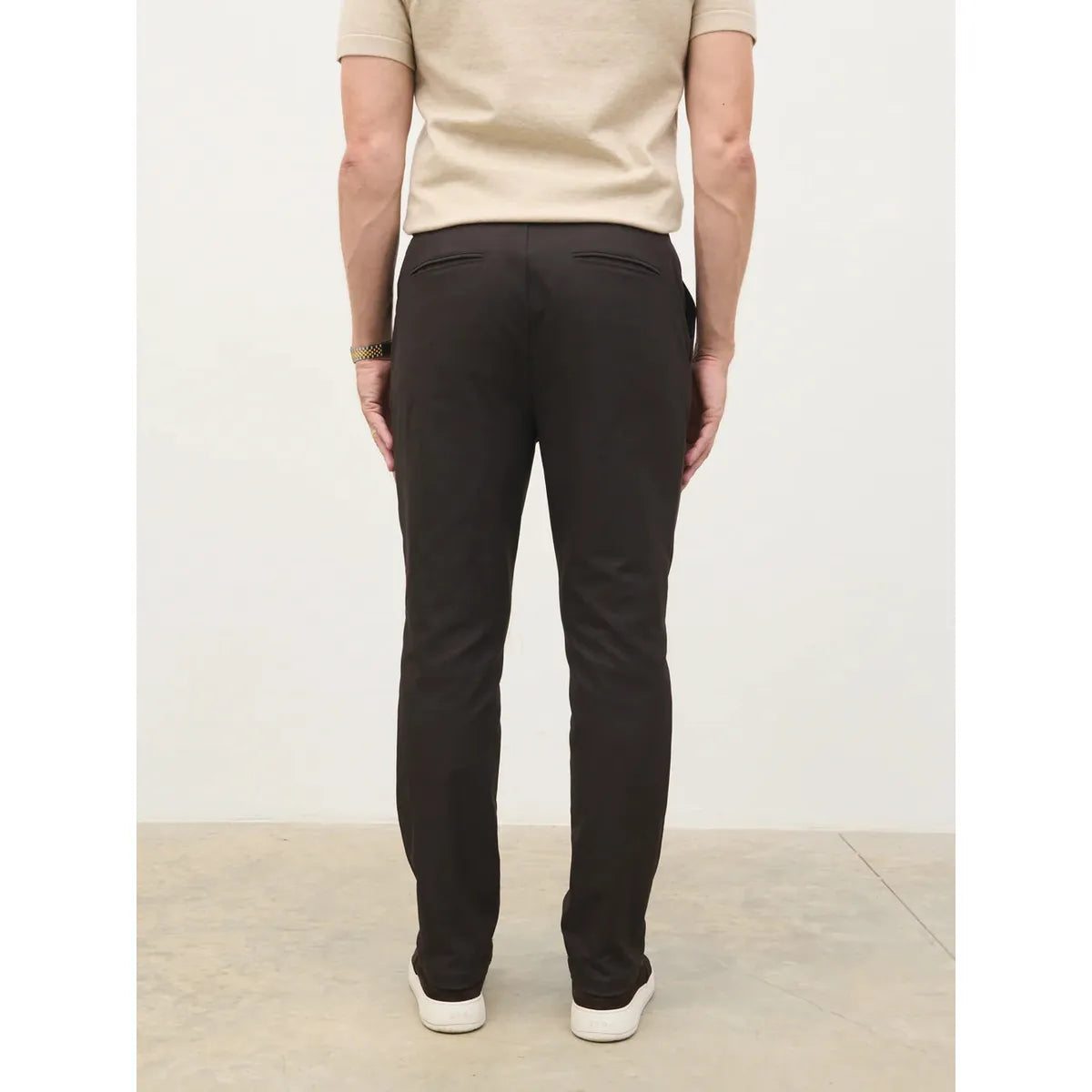 NOBL Grayson Smart Chino Trousers Brown