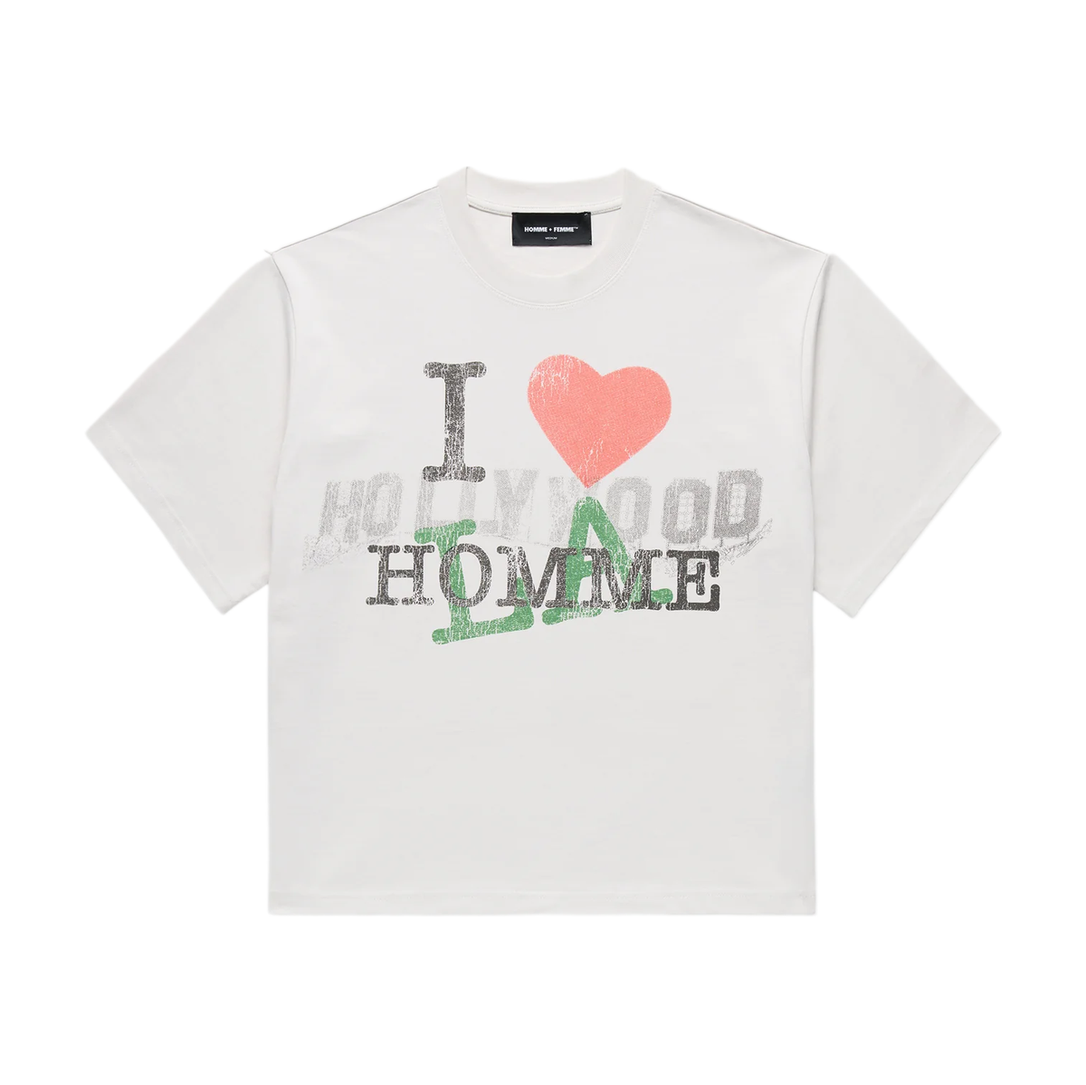 Homme + Femme I Love Homme White T-shirt