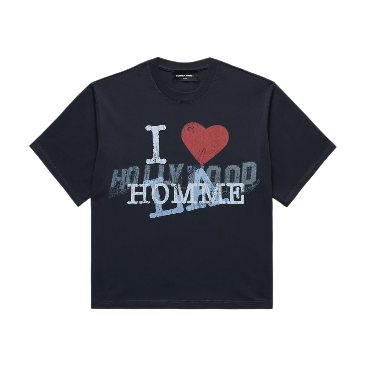 Homme + Femme I Love Homme Black T-shirt