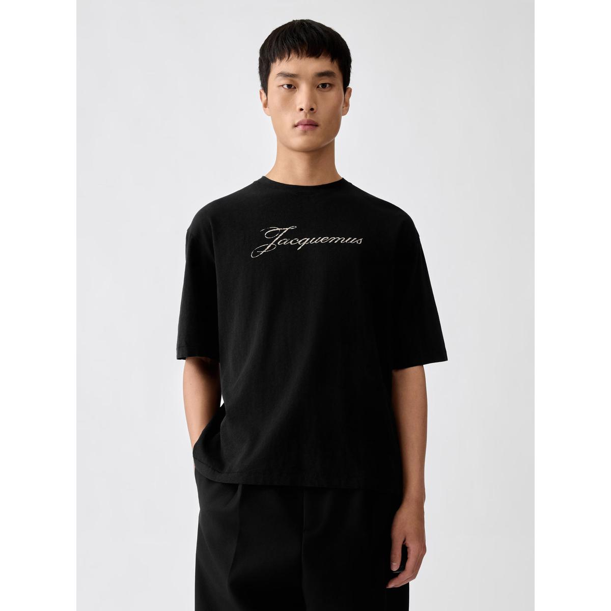 Jacquemus Logo T-Shirt in Black