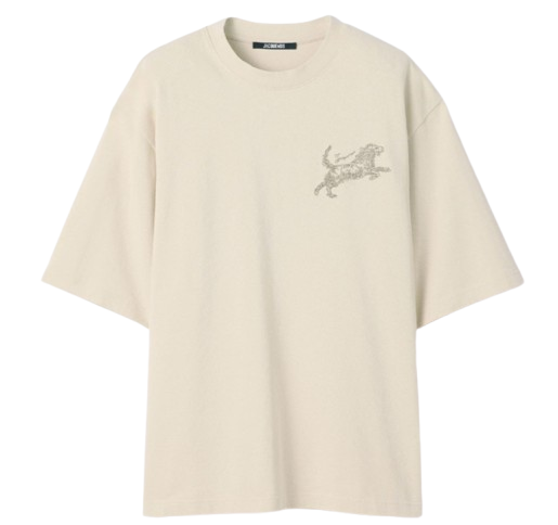Jacquemus Rita T-Shirt in Multi-Beige