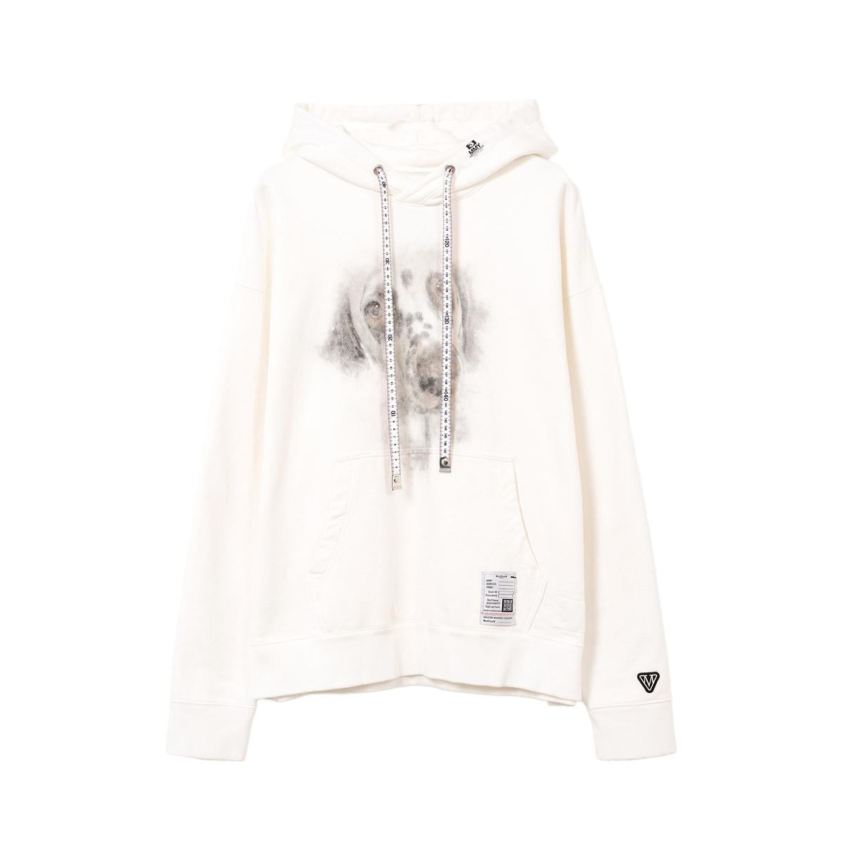 Maison Mihara Dog Printed Hoodie