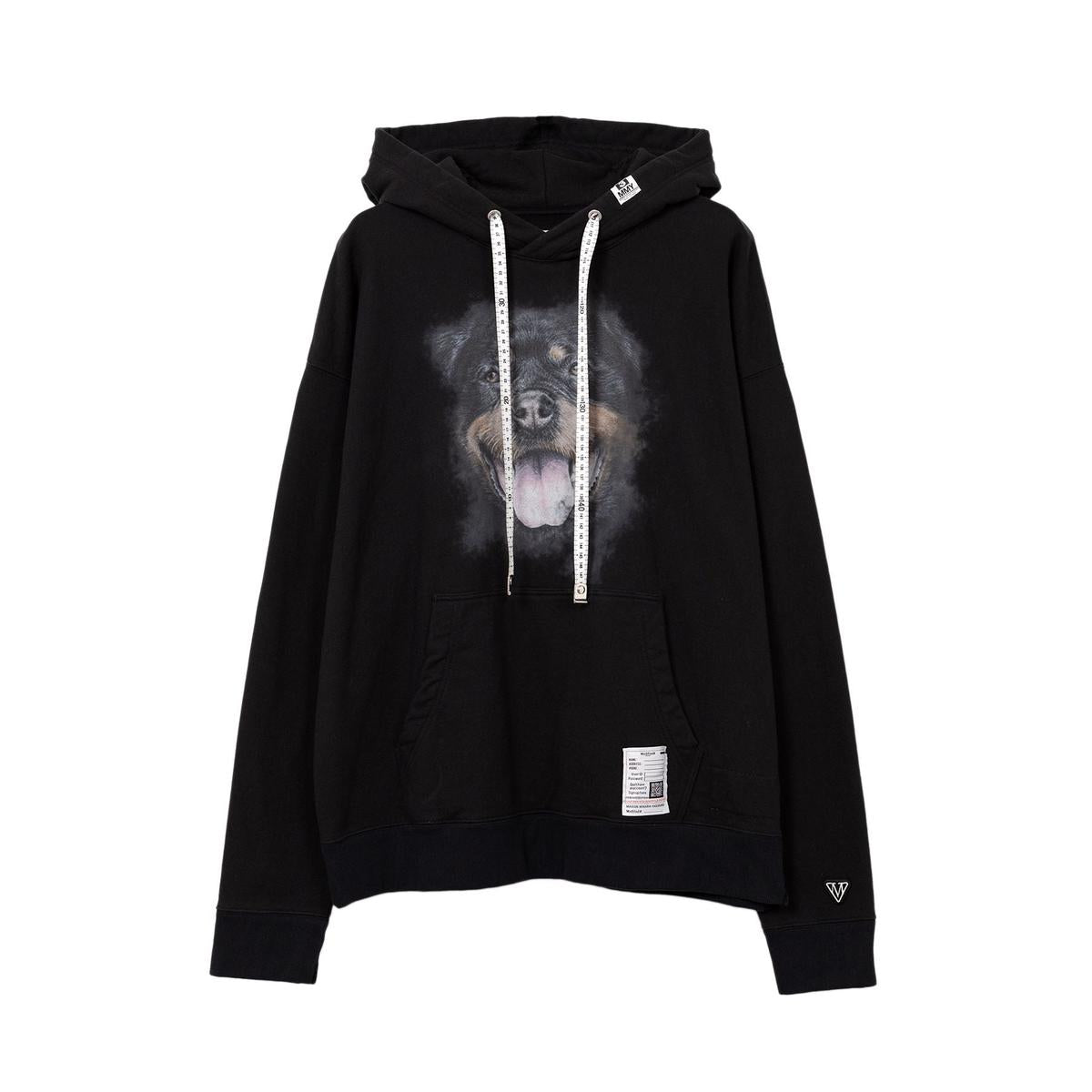 Maison Mihara Dog Printed Hoodie