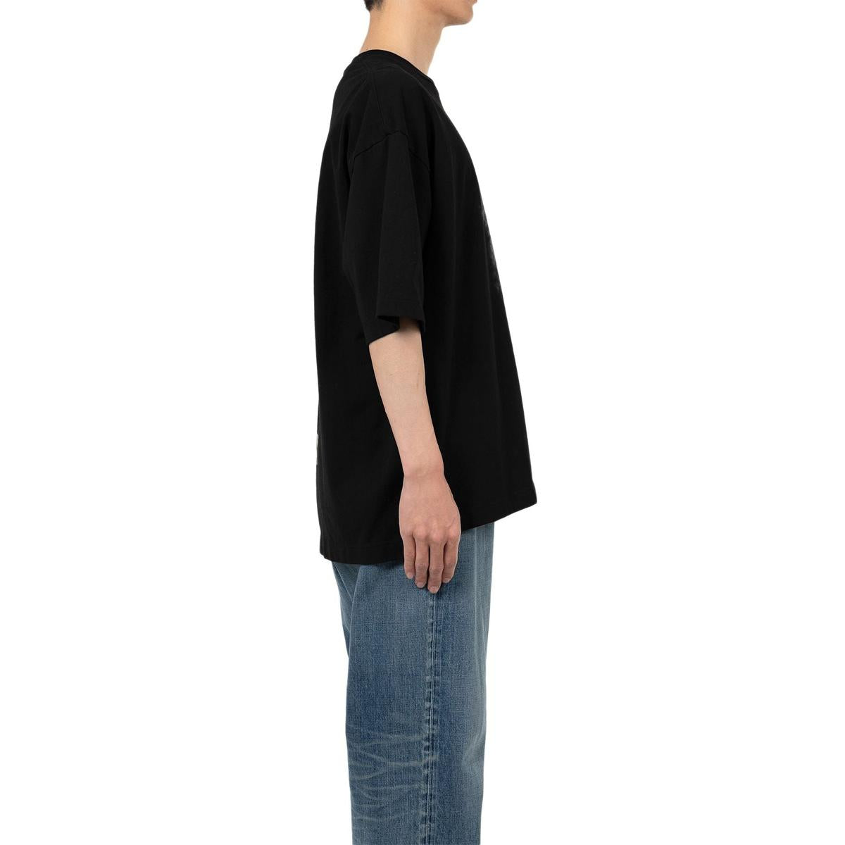 Maison Mihara Black Cat Printed T-shirt