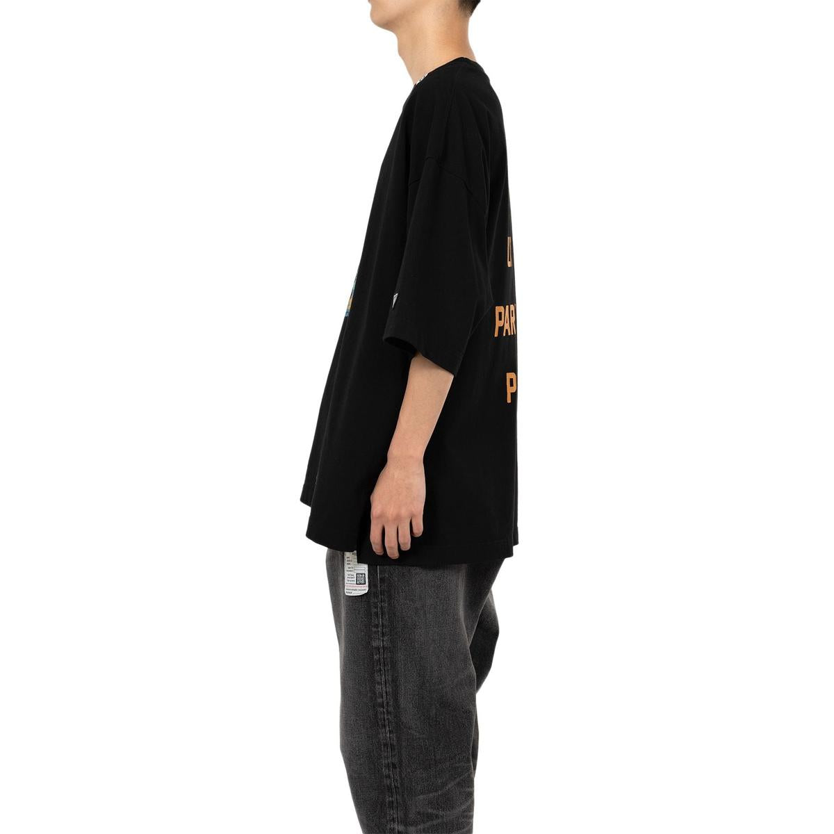 Maison Mihara Black Leon Printed T-shirt