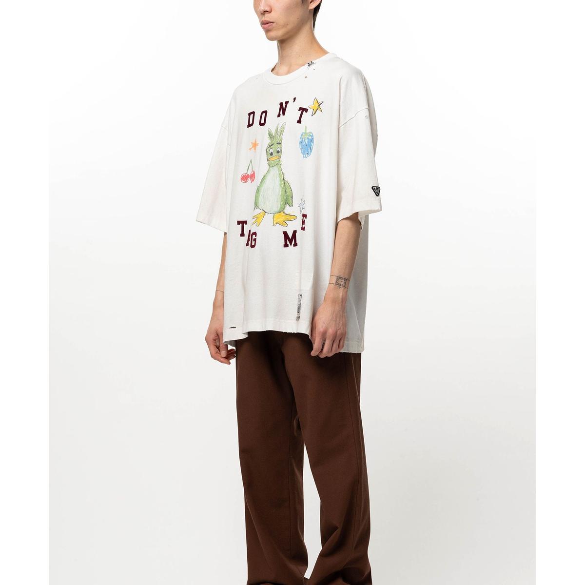 Maison Mihara Leon Doodle Printed T-shirt