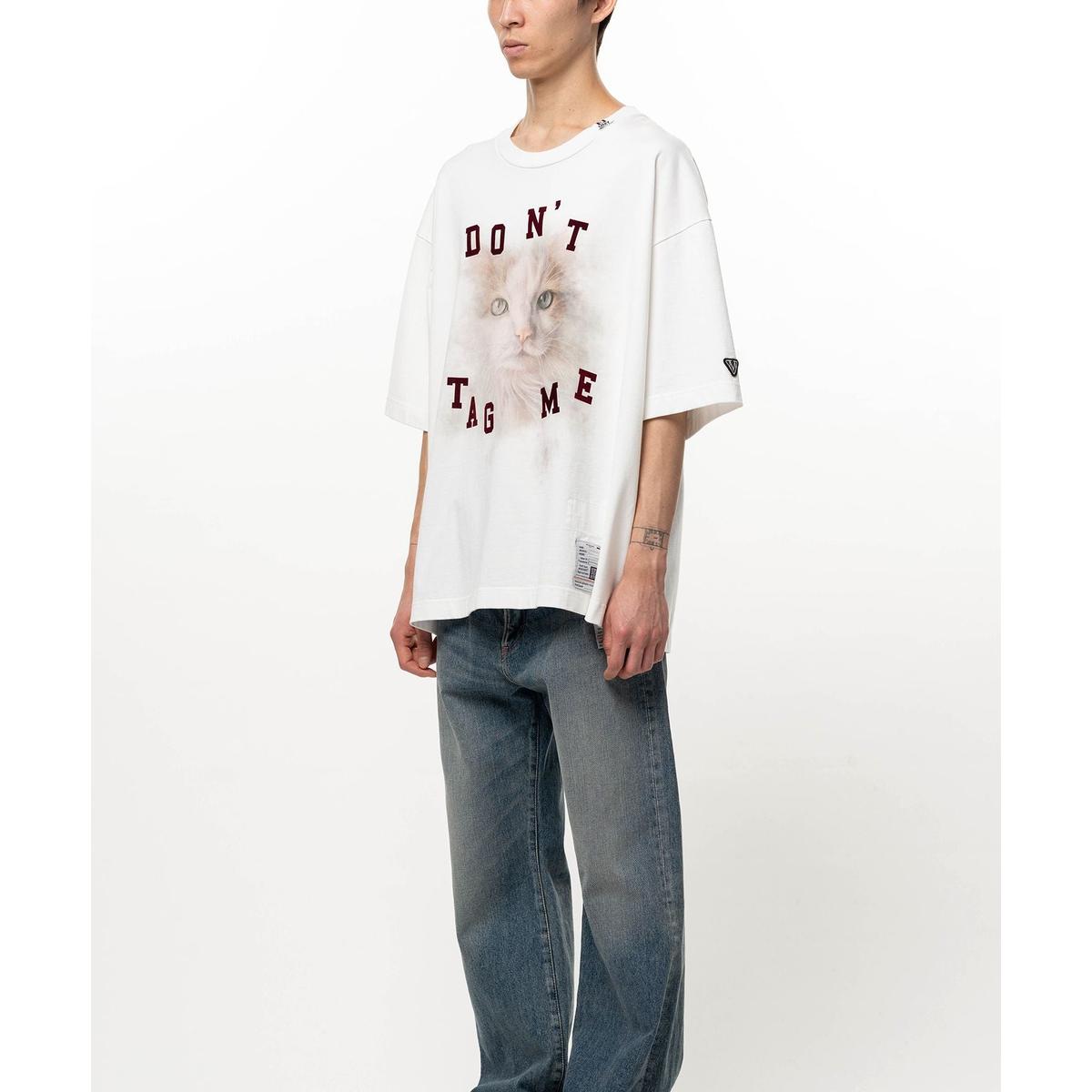 Maison Mihara Cat Printed T-shirt
