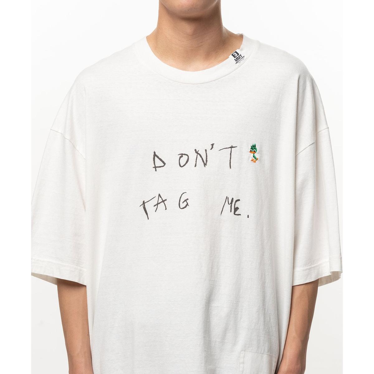 Maison Mihara Don't Tag Me. Printed T-shirt