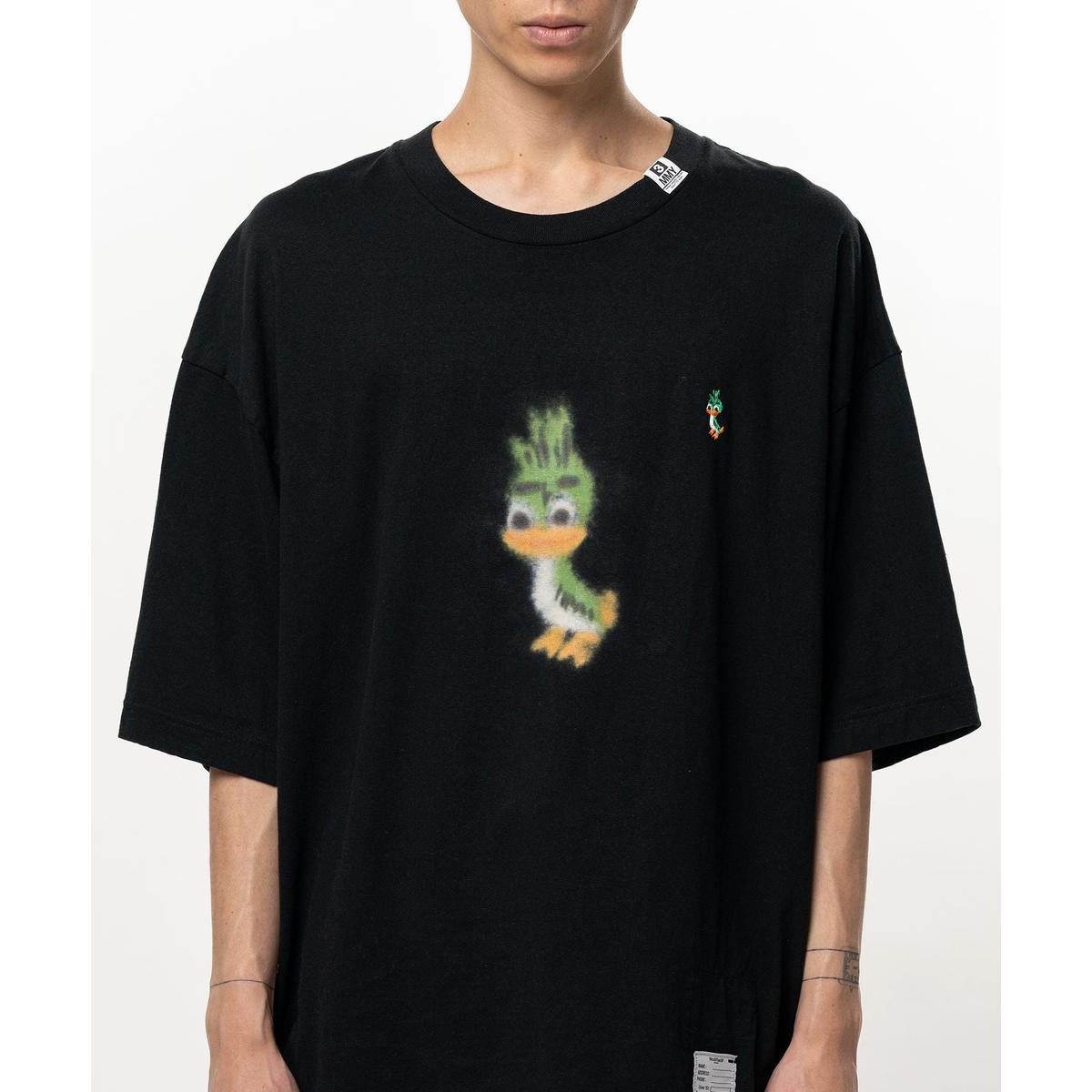 Maison Mihara Leon Printed Black T-shirt