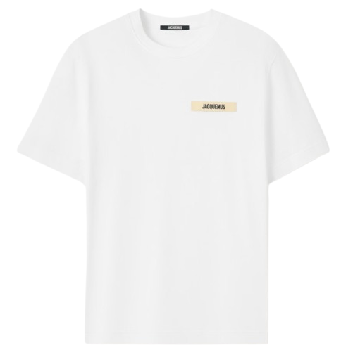 Jacquemus Grosgrain Logo T-Shirt in White