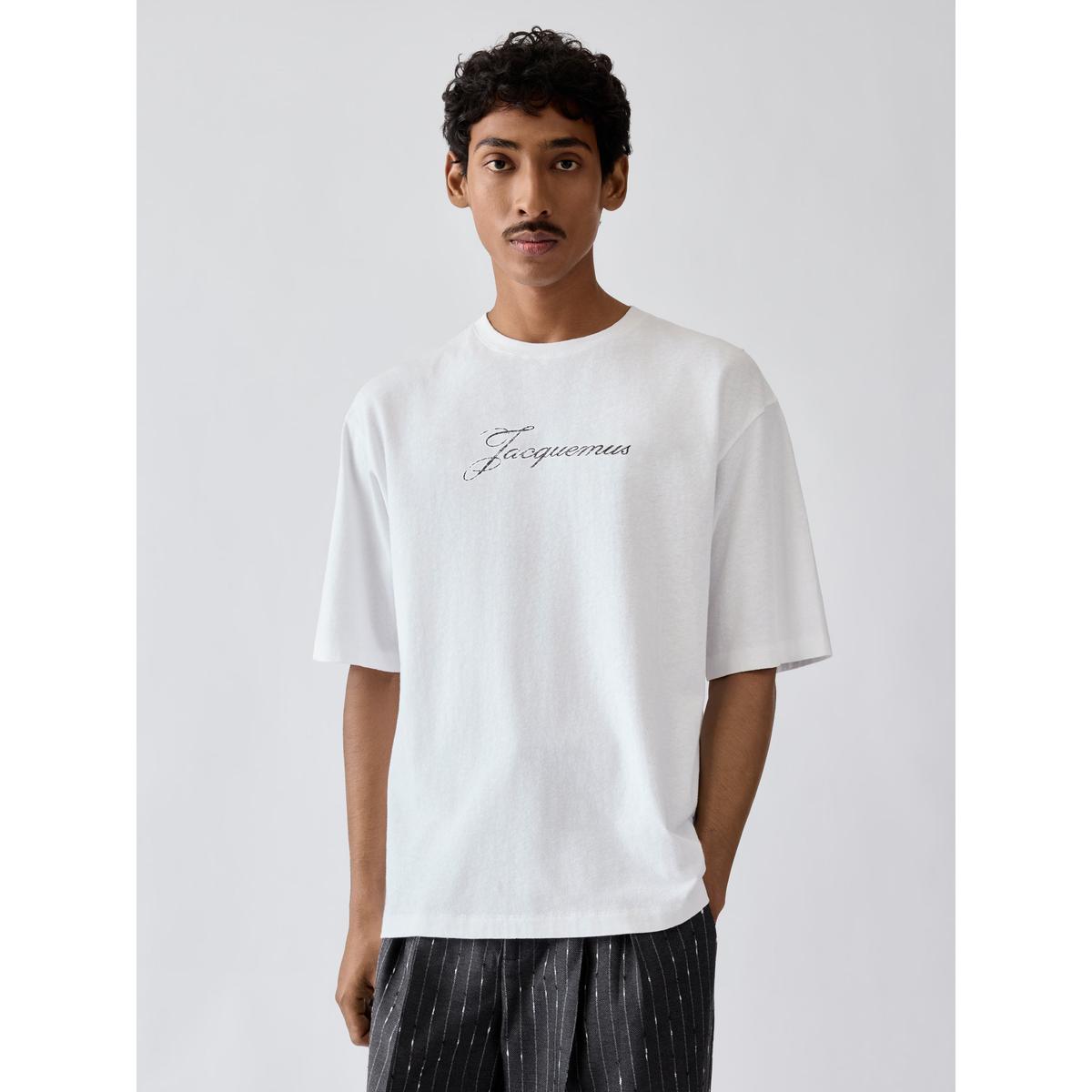 Jacquemus Logo T-Shirt in White