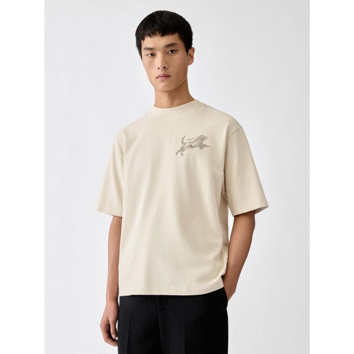 Jacquemus Rita T-Shirt in Multi-Beige