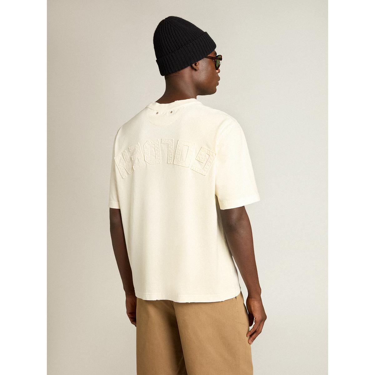 Golden Goose Aged White Jersey Capsule T-shirt