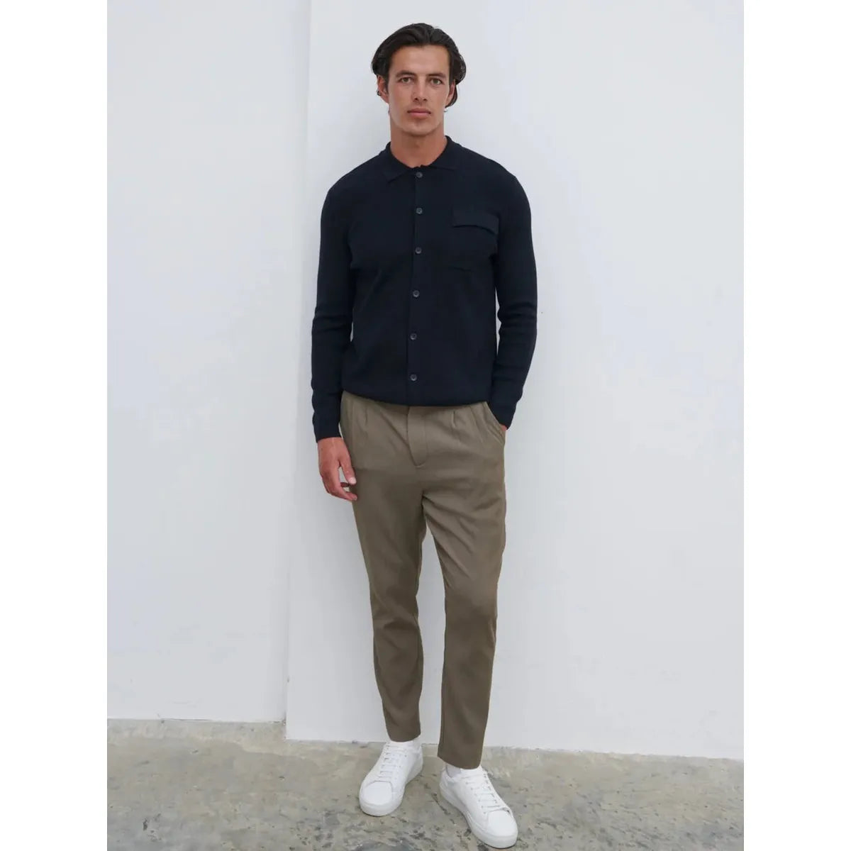 NOBL Koen Knitted Shirt Black