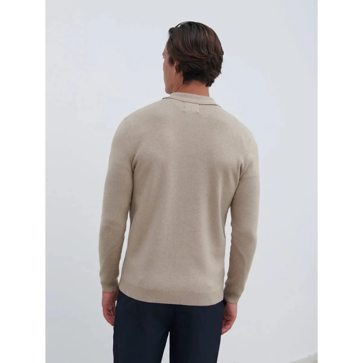 NOBL Koen Knitted Shirt Oatmeal