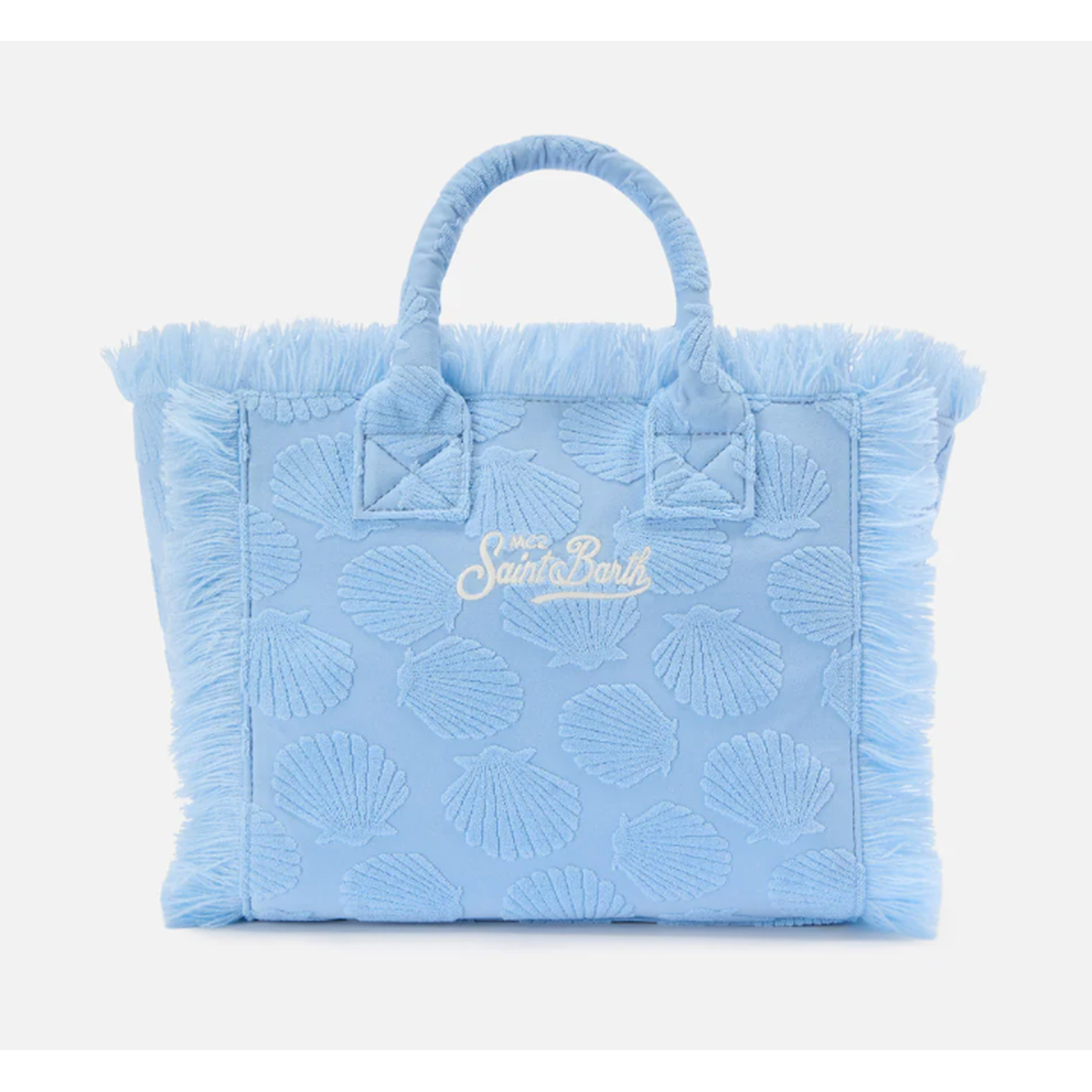 MC2 Saint Barth Colette Sponge Terry Effect Handbag with Raised Shell Detail