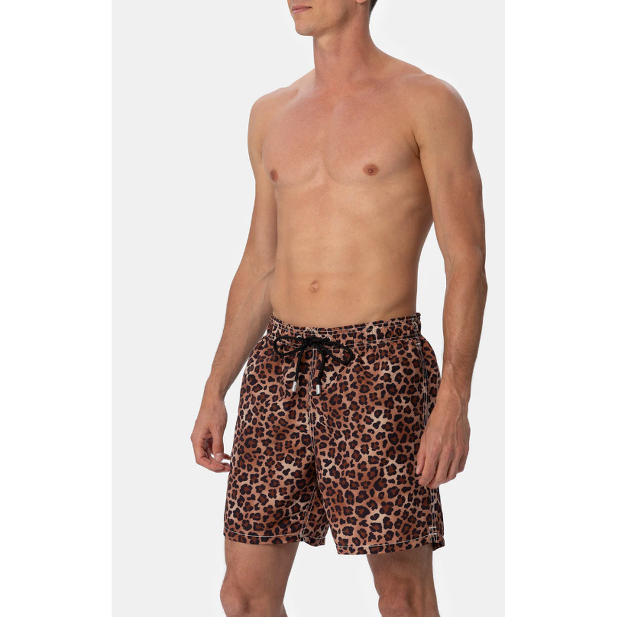 MC2 Saint Barth Gustavia Swim Shorts in Animalier Leo Print