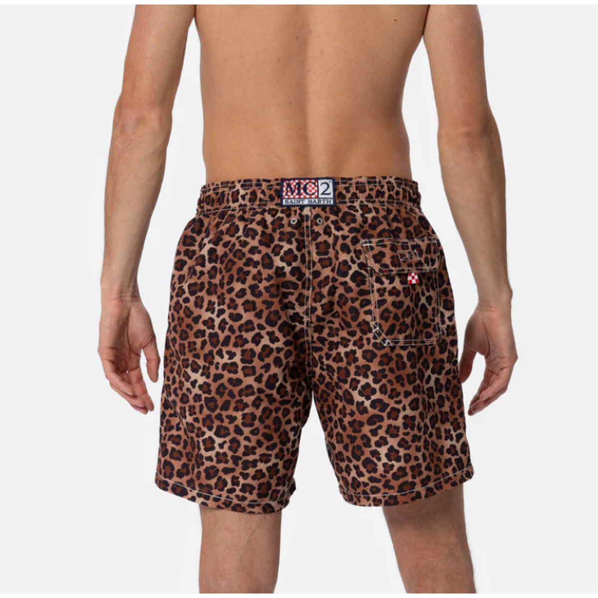 MC2 Saint Barth Gustavia Swim Shorts in Animalier Leo Print