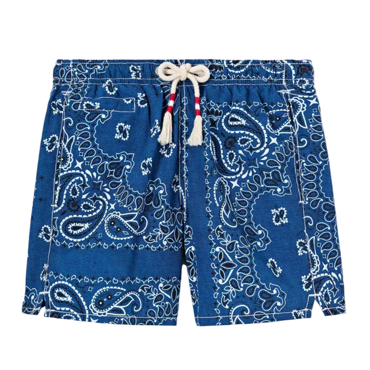 MC2 Saint Barth JR Caprese Swim Shorts in Navy Blue Bandana Print
