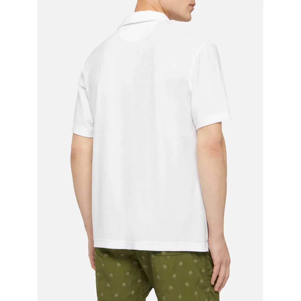 MC2 Saint Barth Jeremy Cotton Terry-Effect White Polo T-Shirt