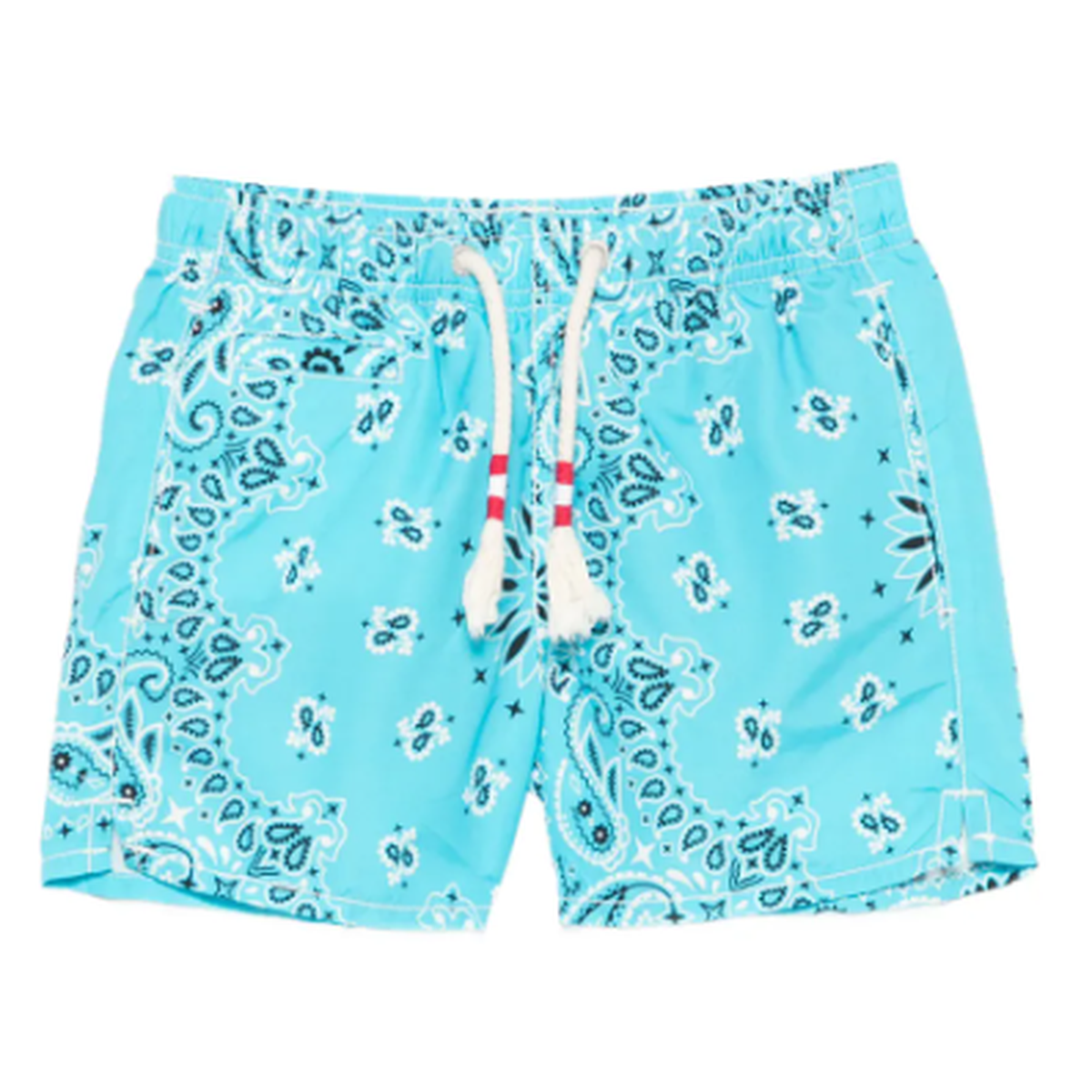 MC2 Saint Barth JR Caprese Swim Shorts in Turquoise Bandana Print