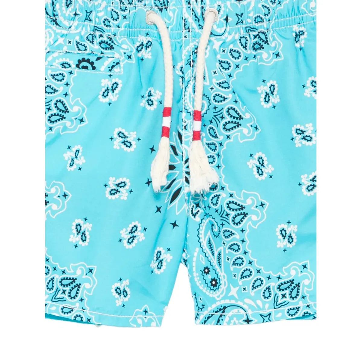 MC2 Saint Barth JR Caprese Swim Shorts in Turquoise Bandana Print