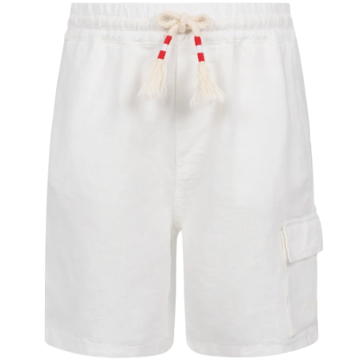 MC2 Saint Barth Marselille Linen Bermuda Shorts In White