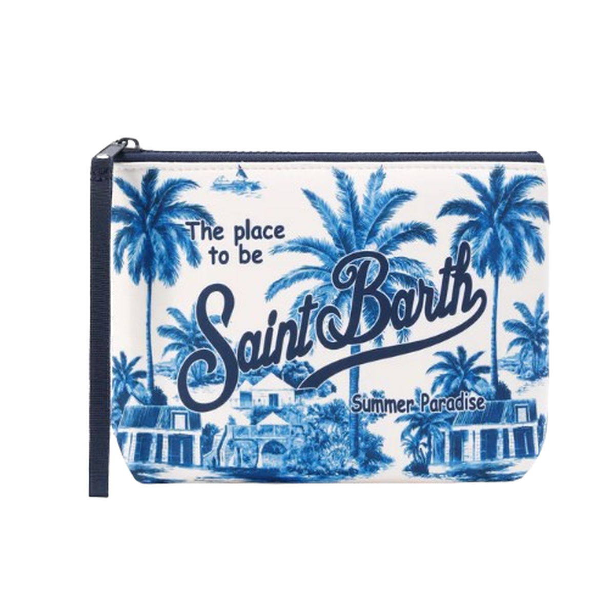 MC2 Saint Barth Aline Toile De Jouy Print Scuba Pouch - Special Edition