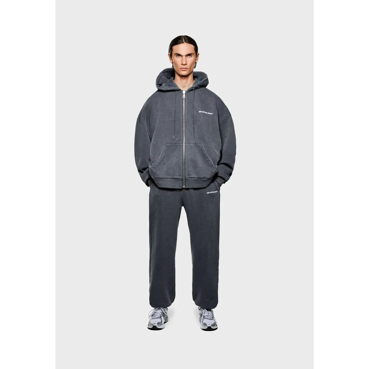 MKI Uniform Zip Hoodie in Pigment Black