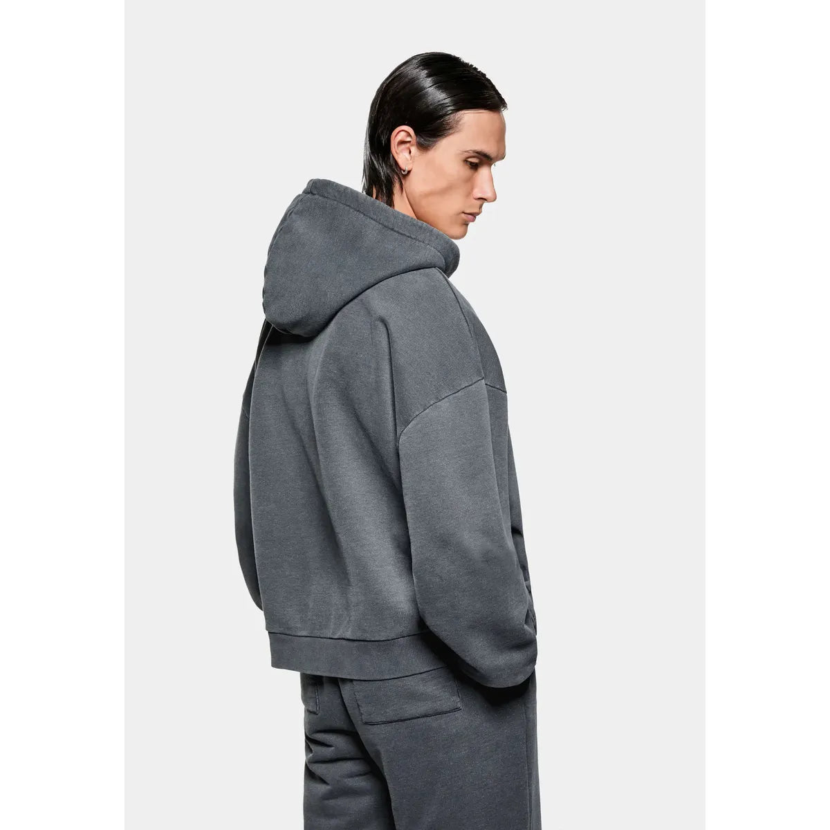 MKI Uniform Zip Hoodie in Pigment Black
