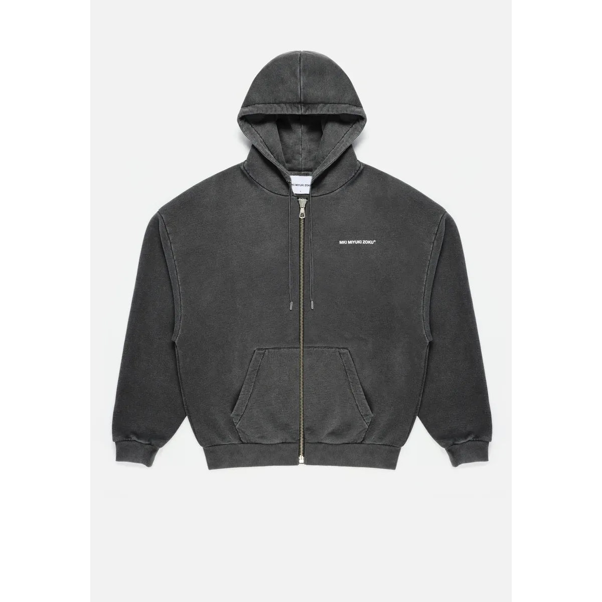 MKI Uniform Zip Hoodie in Pigment Black