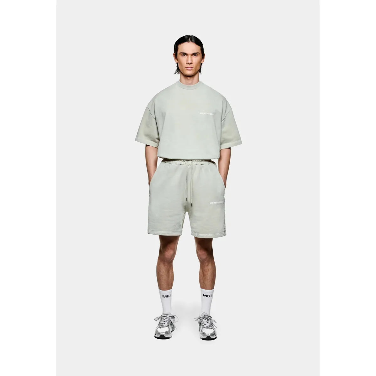 MKI Uniform Shorts in Pigment Cement