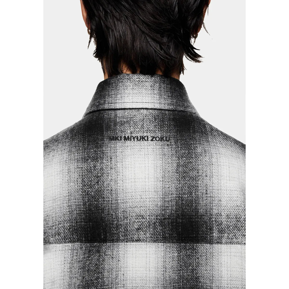 MKI WOOL CHECK BOX WHITE / BLACK SHIRT
