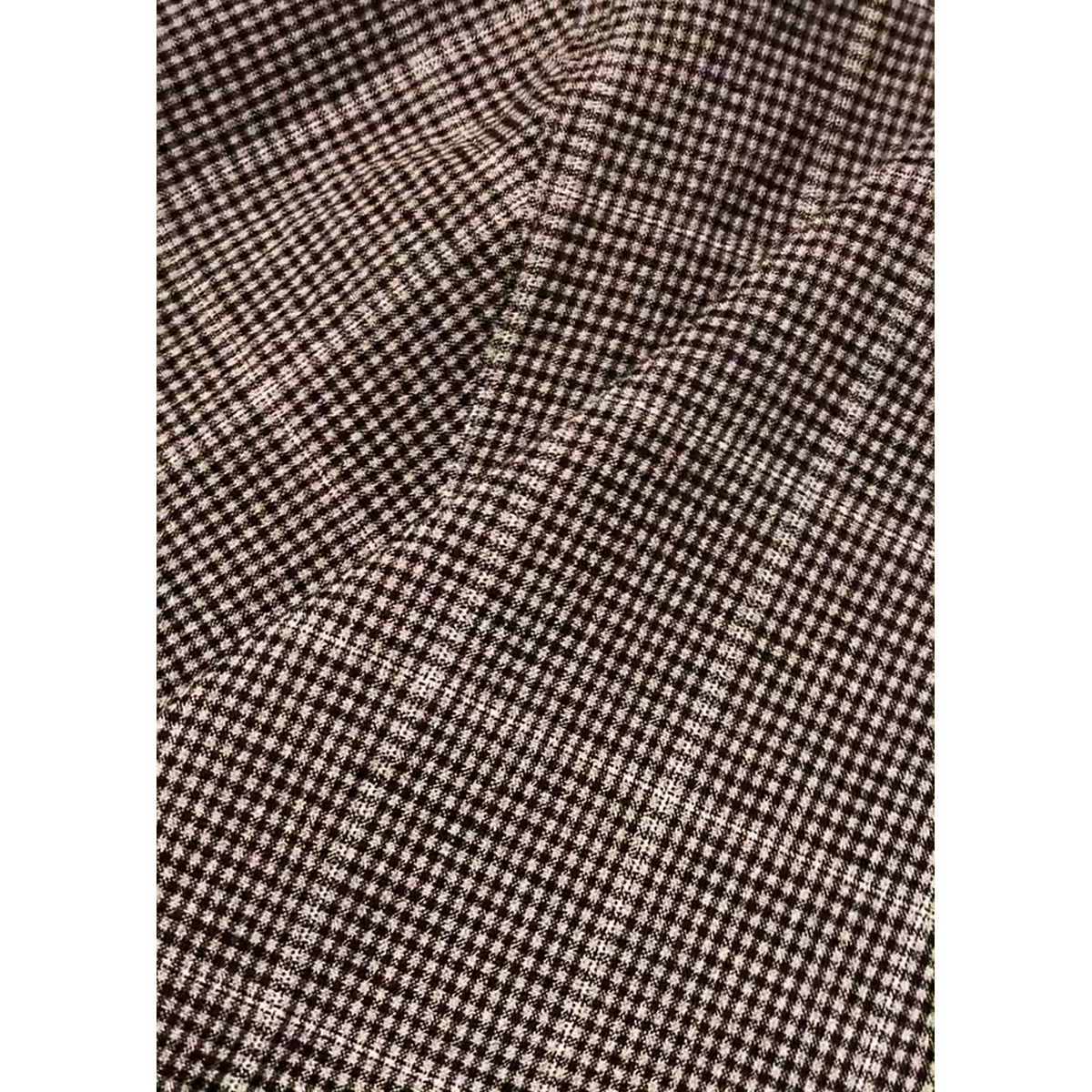 MKI Seersucker Check Box Dress Shirt in Brown