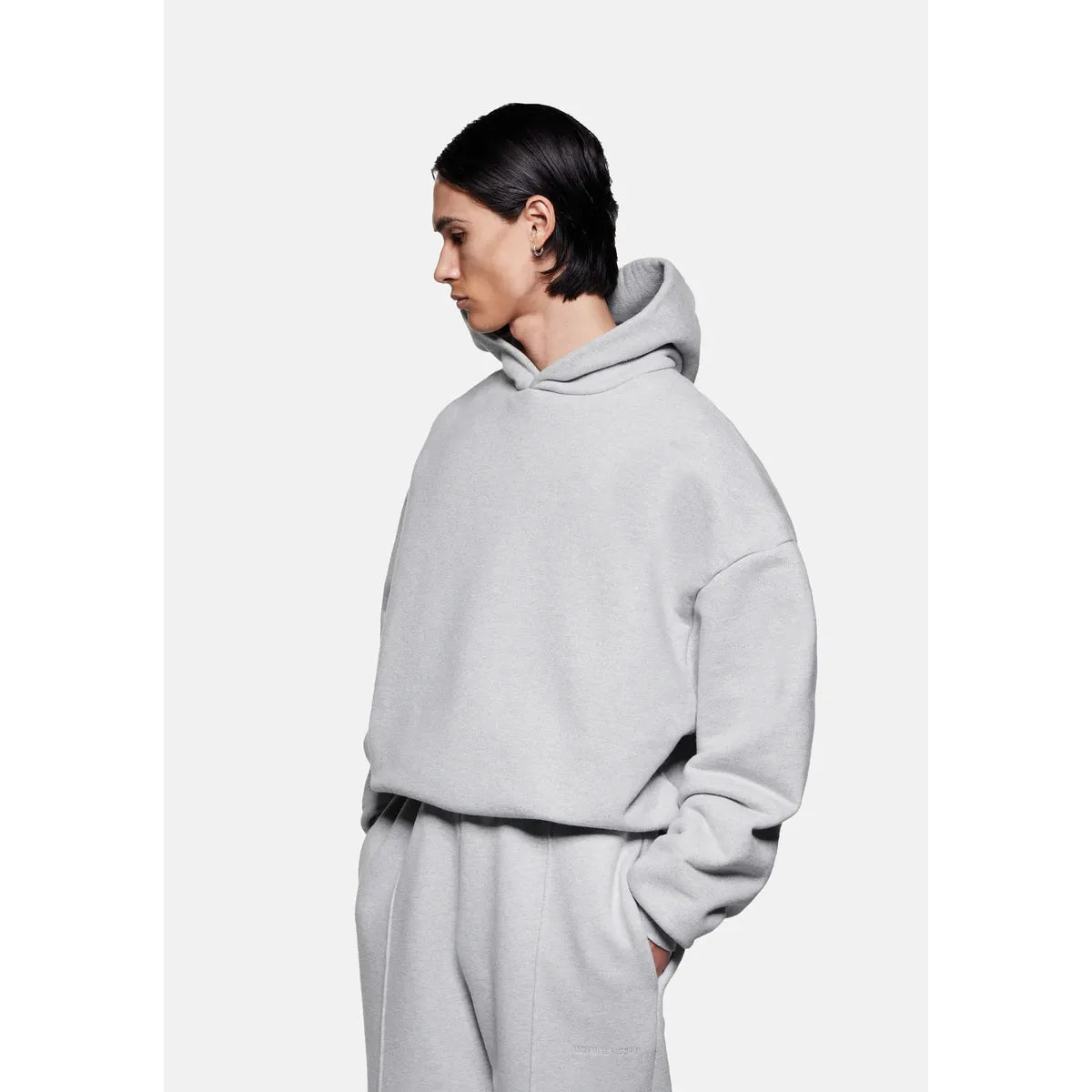MKI 800 GSM SUPERWEIGHT GREY HOODY