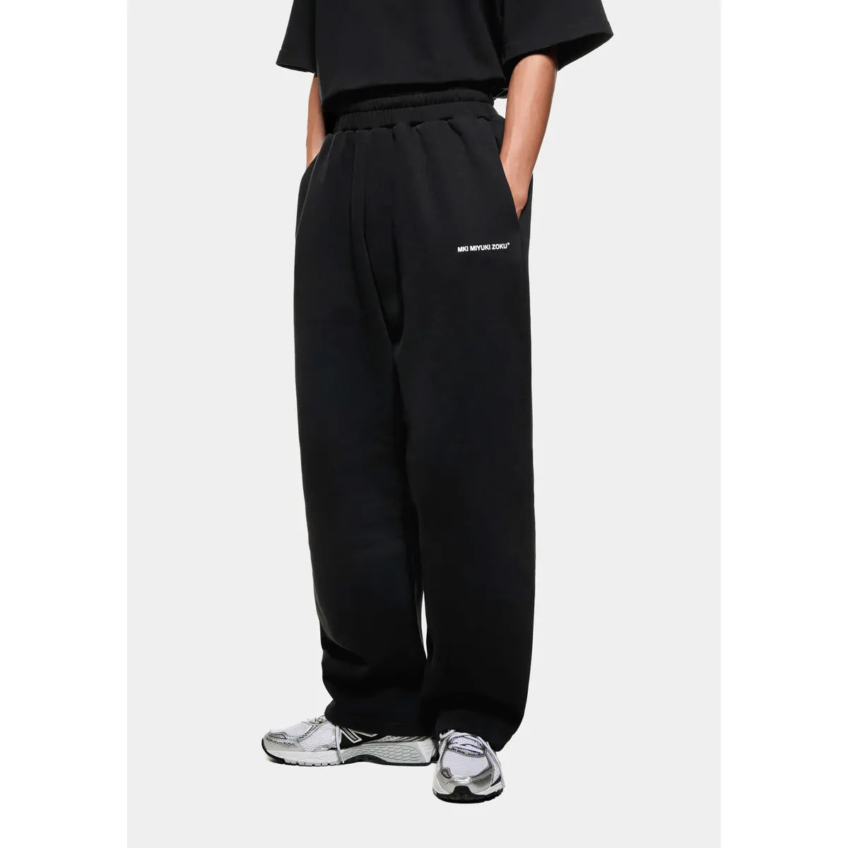 MKI BLACK UNIFORM WIDE LEG JOGGERS