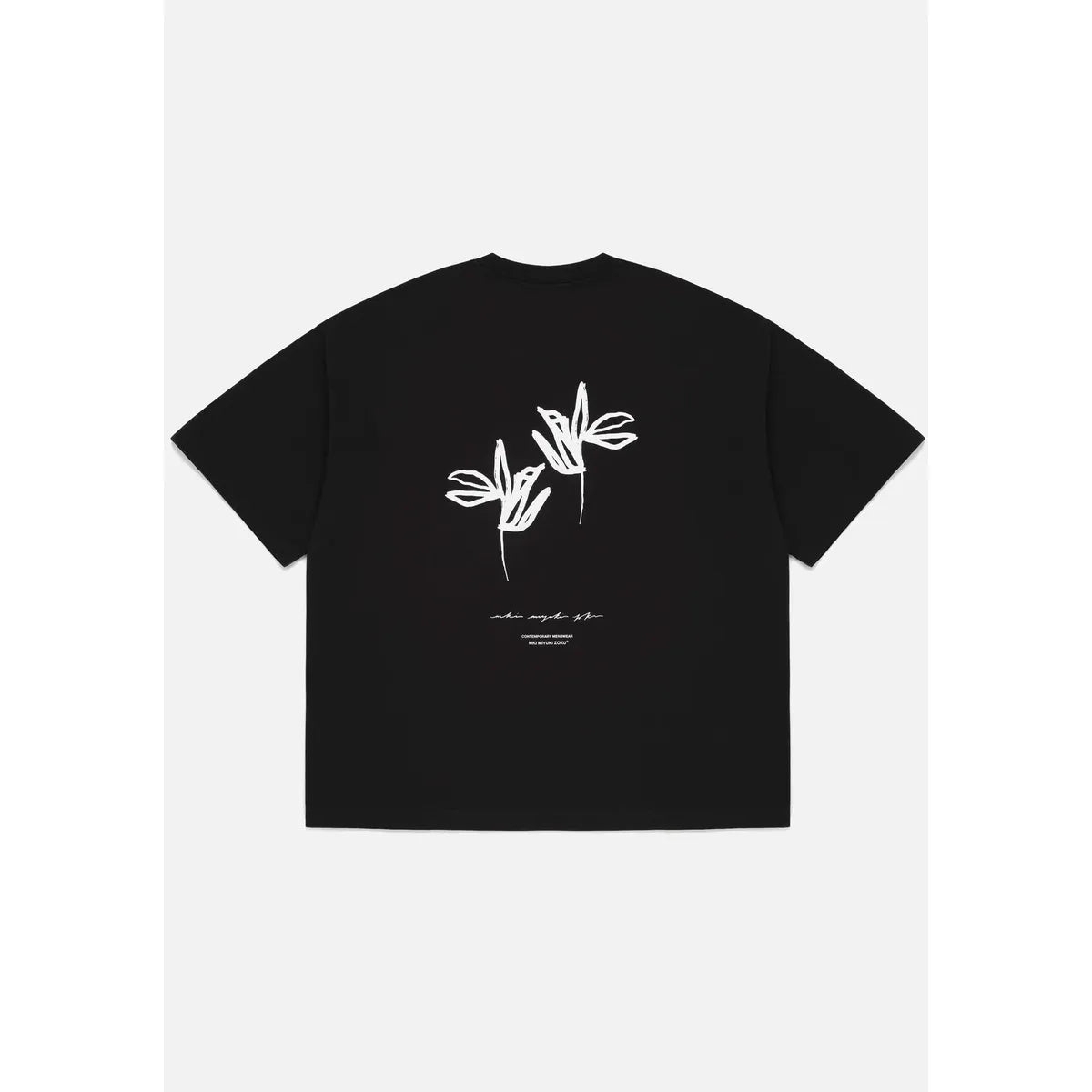 MKI BLACK INK FLOWER T-SHIRT