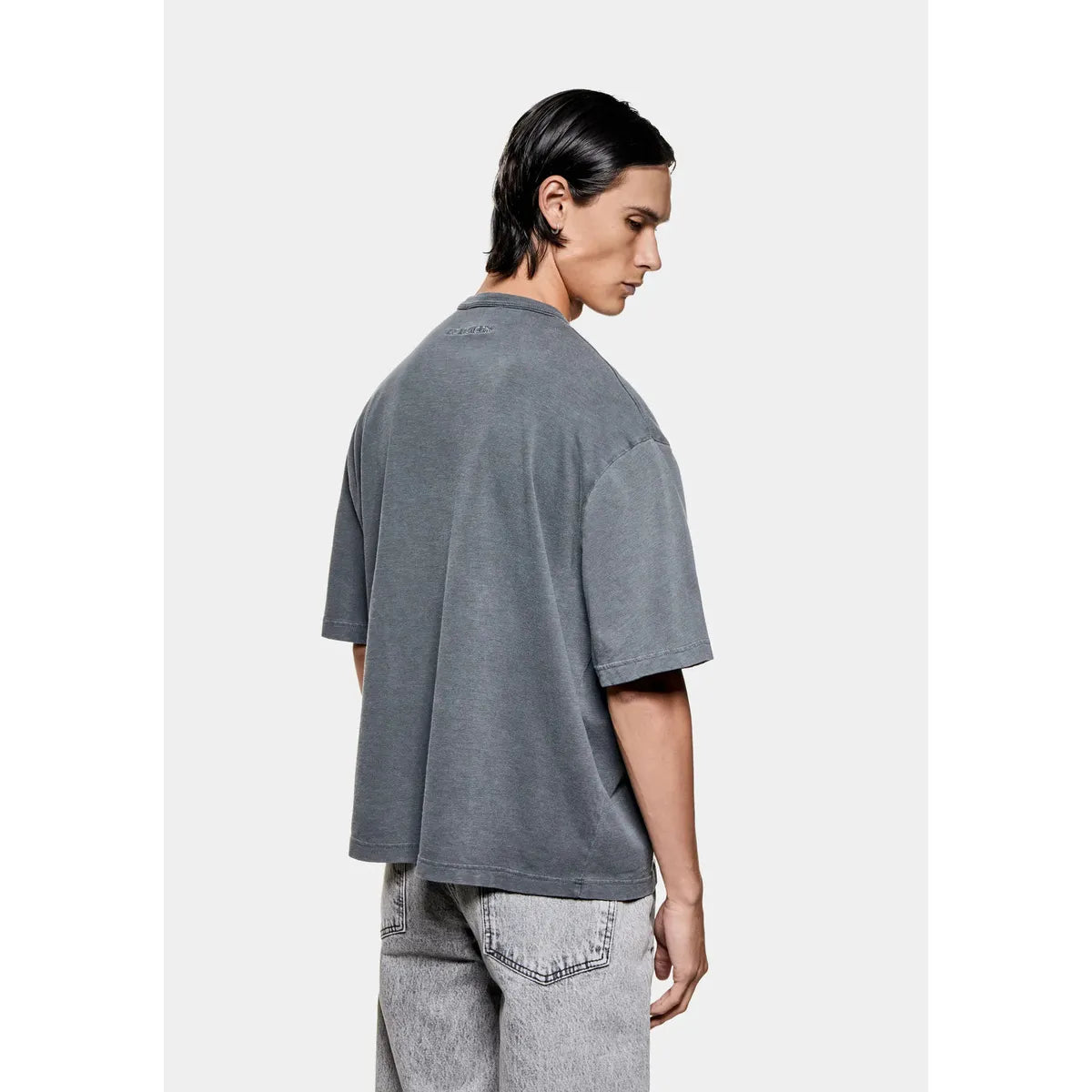 MKI 220 GSM SLUB PIGMENT BLACK T-SHIRT