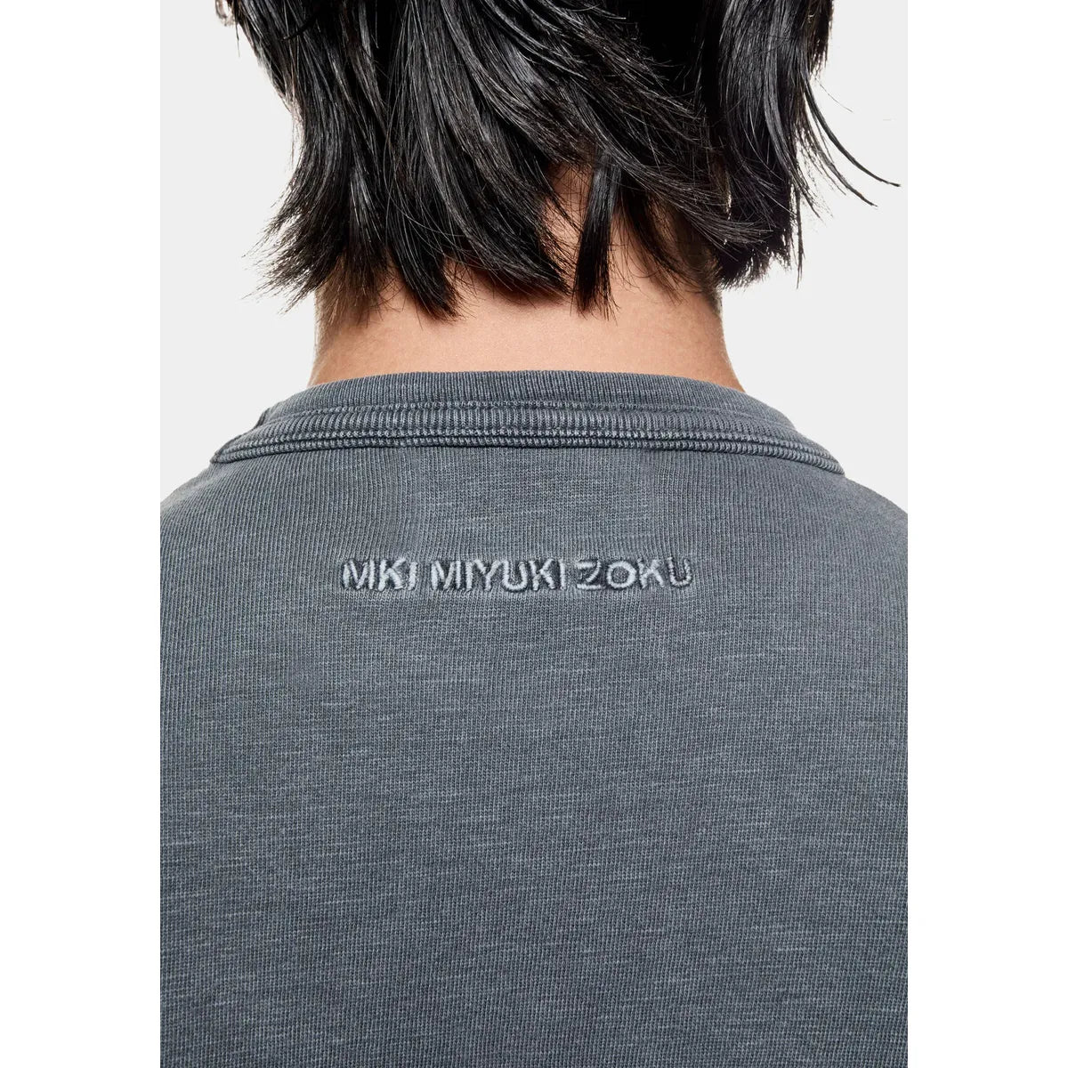 MKI 220 GSM SLUB PIGMENT BLACK T-SHIRT