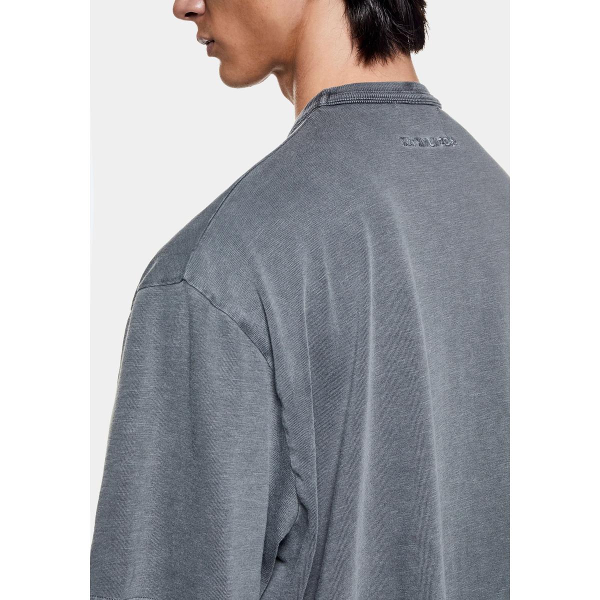 MKI 220 GSM SLUB PIGMENT BLACK T-SHIRT