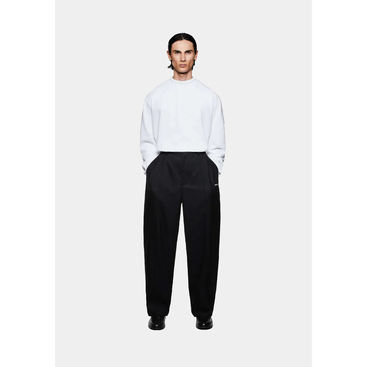 MKI V2 WIDE LEG SUIT BLACK PANTS