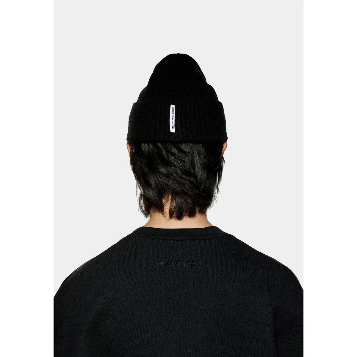 MKI CASHMERE RIBBED BEANIE
