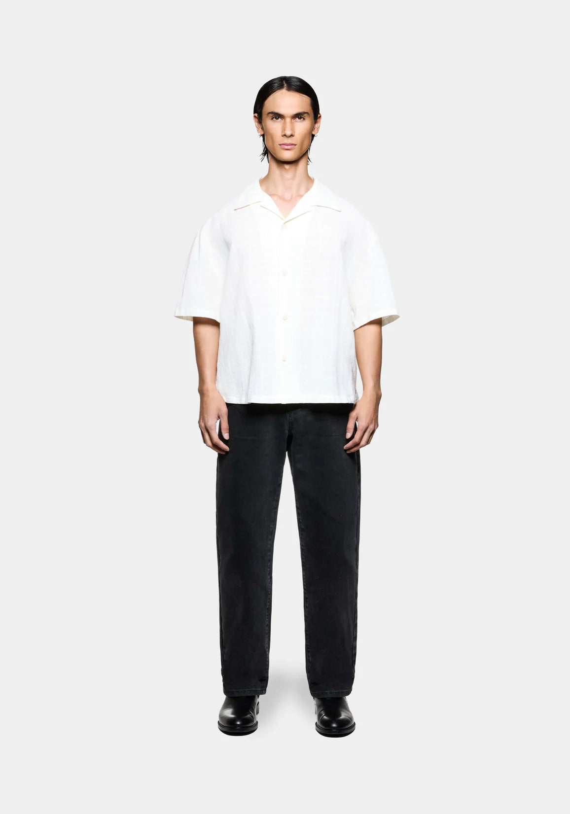 MKI LOOSE WEAVE CHECK VACATION SHIRT